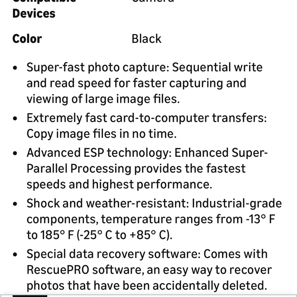 Sandisk Extreme III 16gb CF card